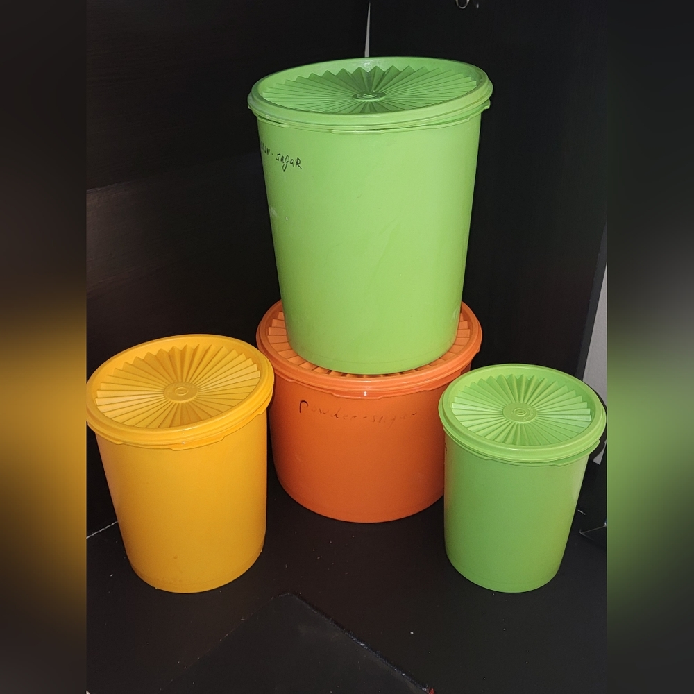 Vintage Tupperware canister set